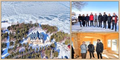 Vali Polat, Kütük Ev İnşaatını İnceledi