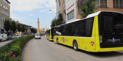 Çorum’da halk otobüsleri 1 yılda 4 milyon kilometre yol katetti