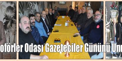 Kars Şoförler Odası Gazeteciler Gününü Unutmadı