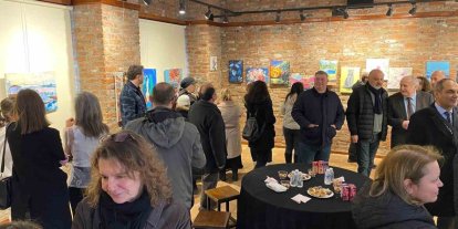 Otizmli ressam Alp Eren Candan’ın resim sergisi