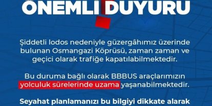 Burulaş’tan havalimanı seferleri hakkında son dakika duyurusu