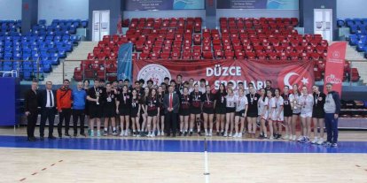 Okul sporları korfbol heyecanı sona erdi