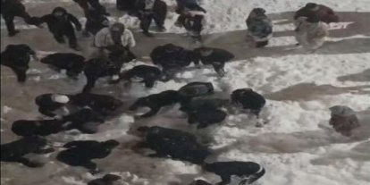 Hakkâri’de çatıdan düşen kar kütlesinin altında kalan öğrenci yaralandı