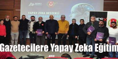Gazeteciler Cemiyeti Başkanlığı ve Serhat Kalkınma Ajansı Tarafından Basın Mensuplarına Yapay Zeka Eğitimi Verildi