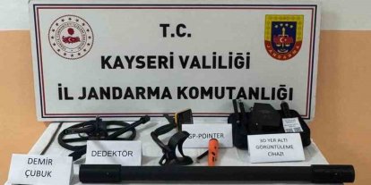 Kaçak kazı yapan şahıslara suçüstü: 3 gözaltı