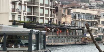 Bebek Otel’de kaçak bölümler yıkılıyor