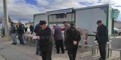 Hüyük’te hayırseverler taziye aracı yaptırdı