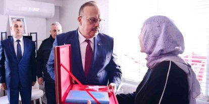 Vali Canbolat’tan şehit polis Koçyiğit’in ailesine taziye ziyareti