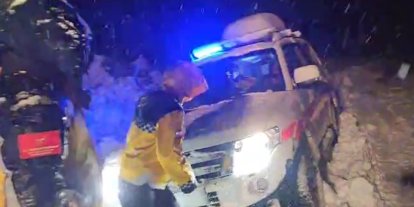 Muş’ta hasta çocuğa ulaşmak için ekipler seferber oldu