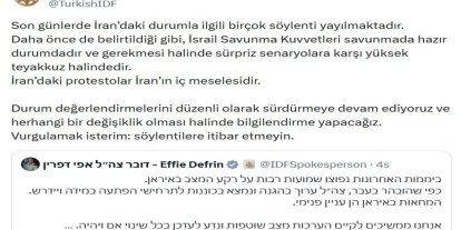 İsrail ordusundan İran açıklaması: "Sürpriz senaryolara karşı yüksek teyakkuz halindeyiz"
