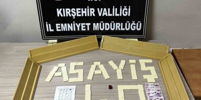 Kırşehir’de kahvehaneye kumar baskını