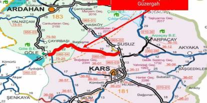 Susuz–Boğatepe–Göle devlet yolu tır trafiğine kapatıldı