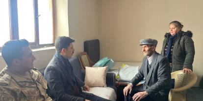 Kahraman’dan Karakale Köyü’ne Hane Ziyareti