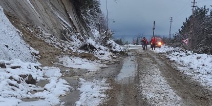Kastamonu’da iki ayrı noktada heyelan meydana geldi