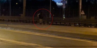 Beylikdüzü E-5’te tehlikeli yürüyüş