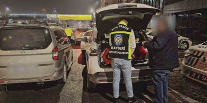 Kar üzerinde drift yapanlar polisten kaçamadı