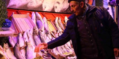 Soğuk havalar, balık tezgahlarını da vurdu