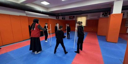 Ortaokul öğrencileri gönüllerince eğlendi