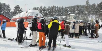 Sarıkamış'ta sömestr heyecanı: Kristal kar üzerinde doluluk yüzde 100'e ulaştı