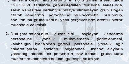 Jandarma Genel Komutanlığı: "Gruba kanuni yetki çerçevesinde orantılı olarak müdahale edilmiştir"