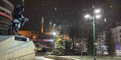 Bolu’da kar yağışı başladı