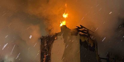 Polisin dikkati ahır ve evi yanmaktan kurtardı