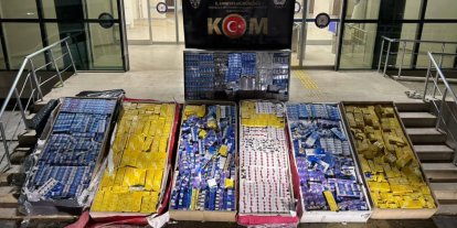 Şanlıurfa’da 40 bin paket kaçak sigara ele geçirildi