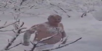 "Denize giremedik bari karda yüzelim" dedi, karda kulaç attı