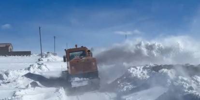 Kars’ta 208 köy yolu kapalı bulunuyor