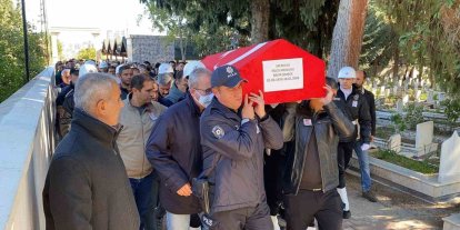 Vefat eden polis memuru törenle son yolculuğuna uğurlandı