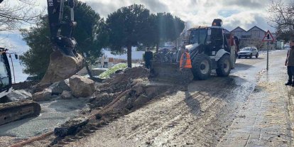 Sinop’ta heyelan sonrası onarım mesaisi