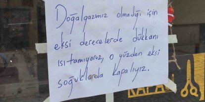 Esnaf, soğuk günlerde ısıtamadığı dükkanını açmıyor