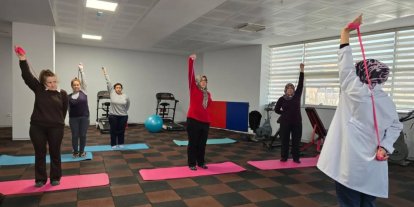 Nazilli’de kadınlar güne sporla başlıyor