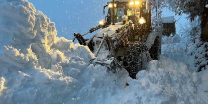 Rize’de 63 köye kar nedeniyle ulaşım sağlanamıyor