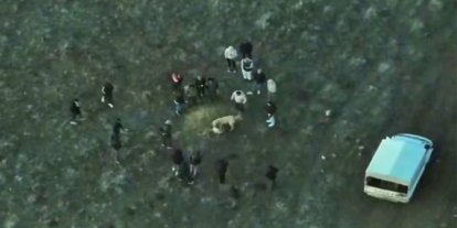 Köpek dövüştüren şahıslara jandarmadan dronlu baskın