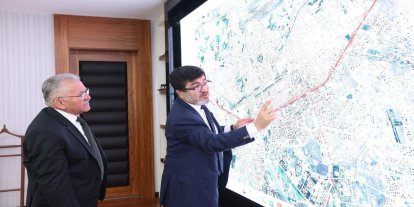 Başkan Büyükkılıç, Altyapı Yatırımları Genel Müdürü Eyigün’ü ağırladı