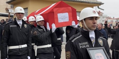 Görev şehidi polis memuru Fatih Oral son yolculuğuna uğurlandı