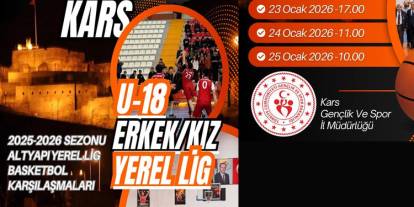 U-18 basketbol yerel ligi Kars’ta start alıyor