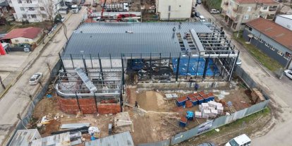 Başiskele Vezirçiftliği Kapalı Spor Salonu inşaatı sürüyor