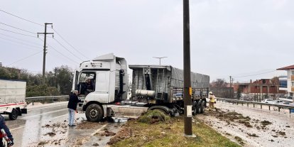 Yağışlı hava kazayı beraberinde getirdi