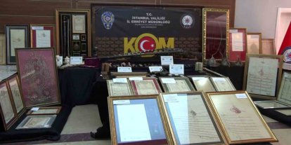İstanbul’da tarihi eser kaçakçılığına darbe: Osmanlı Dönemine ait kalkan ve miğfer grubu ve binlerce eser ele geçirildi