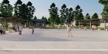 Alanyurt meydan düzenlemesi için çalışmalar başladı