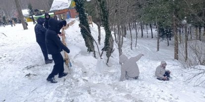 Yarıyıl tatilinde çocuklar Kartepe keyfi yaşadı