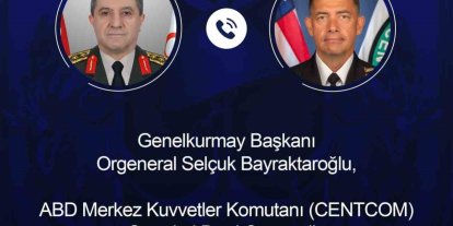 Genelkurmay Başkanı Bayraktaroğlu, CENTCOM Komutanı Cooper ile görüştü