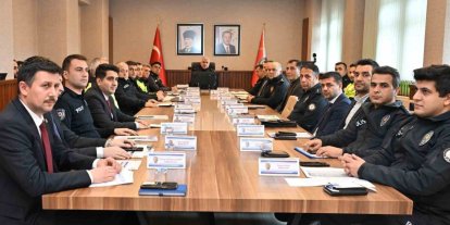 Asayiş değerlendirme toplantısı yapıldı