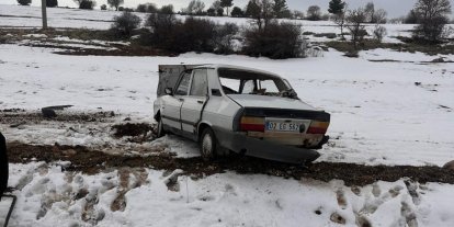 Köy korucusu kazada yaralandı