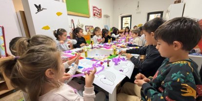 Gökkuşağı Sanat Atölyesi yoğun ilgi gördü