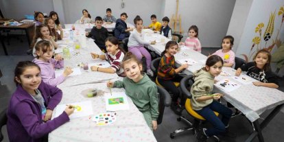 Başiskele’de öğrenciler yarıyıl tatilini atölye çalışmalarıyla değerlendiriyor