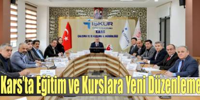 Kars İl İstihdam ve Mesleki Eğitim Kurulu, Ocak Ayı Olağan Toplantısını Gerçekleştirdi