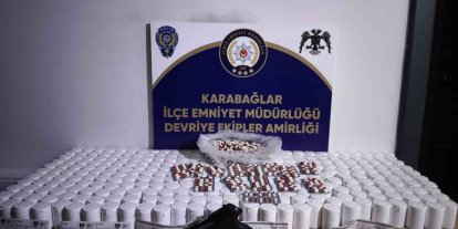 İzmir’de binlerce uyuşturucu hap ele geçirildi